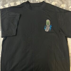 Empyre Black and Green Short Sleeve Tee with Distinctive Design